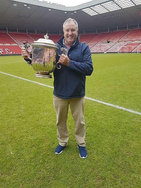 Manager Colly Malone With His First Silverware With PSNI