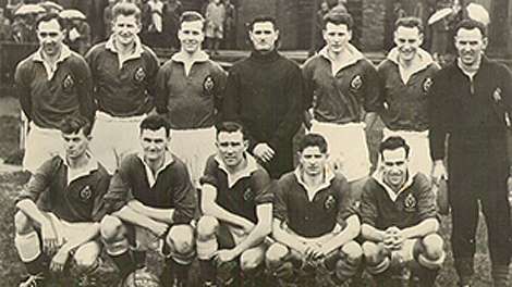 The R.U.C team that played Derry City and drew 2 - 2 in the Irish Cup 30th January 1960