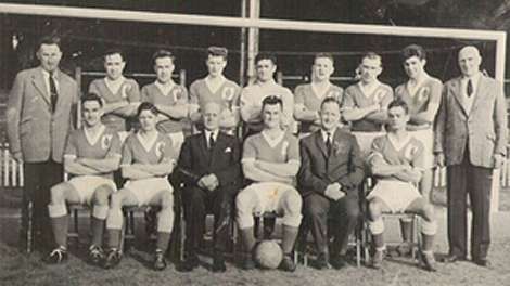 R.U.C. Team that won the Clarence Cup defeating East Belfast 2 - 0 18th May 1961